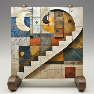 Celestial Harmony Geometric Mosaic Tile