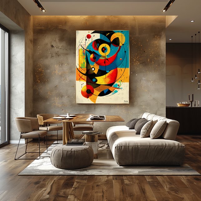 Celestial Harmony – Mid-Century Geometric Flow Wal Poster (Creator Uploaded)