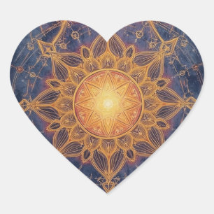 Celestial Harmony – Portal of the Sacred Light Heart Sticker