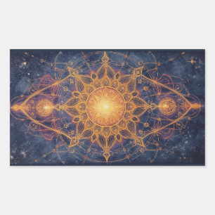 Celestial Harmony – Portal of the Sacred Light Rectangular Sticker