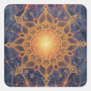 Celestial Harmony – Portal of the Sacred Light Square Sticker