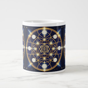 Celestial Harmony – The Light Within the Grid Large Coffee Mug