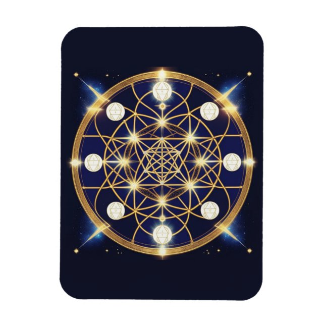 Celestial Harmony – The Light Within the Grid Magnet (Vertical)