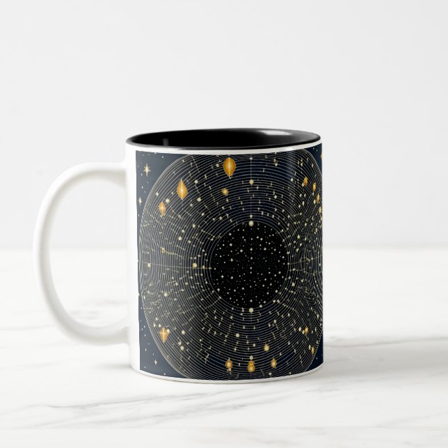 Celestial Harmony Two-Tone Coffee Mug (Left)