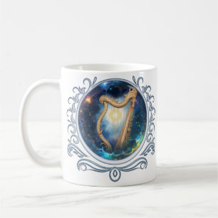 Celestial Harp of the Moonbound Skies. Coffee Mug