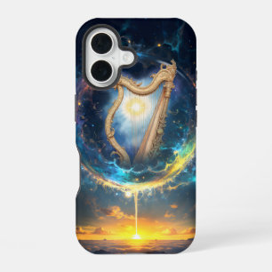 Celestial Harp of the Moonbound Skies. iPhone 16 Case
