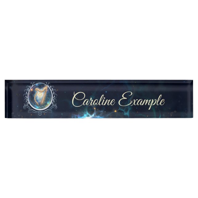 Celestial Harp of the Moonbound Skies. Nameplate (Front)