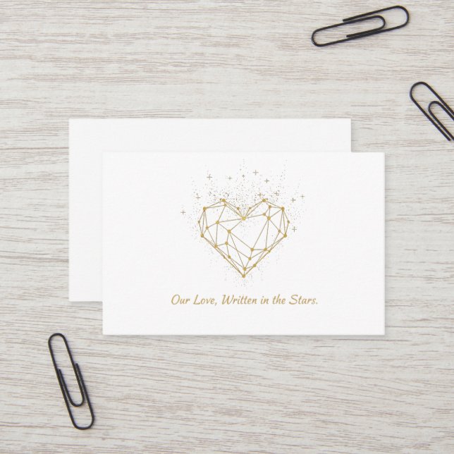 Celestial Heart Constellation Greeting Card - love (Front/Back In Situ)