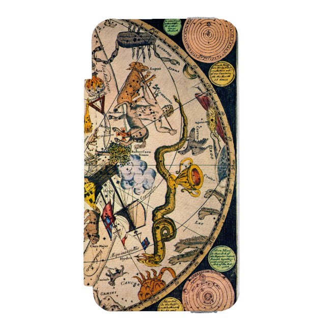 Celestial Hemisphere, 1790 Incipio iPhone Wallet Case (Folio Front)