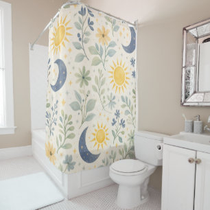 Celestial Herbarium Shower Curtain