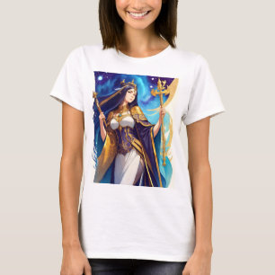 Celestial High Priestess Fantasy Anime Art T-Shirt
