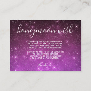 Celestial Honeymoon Wish Wedding Enclosure Card