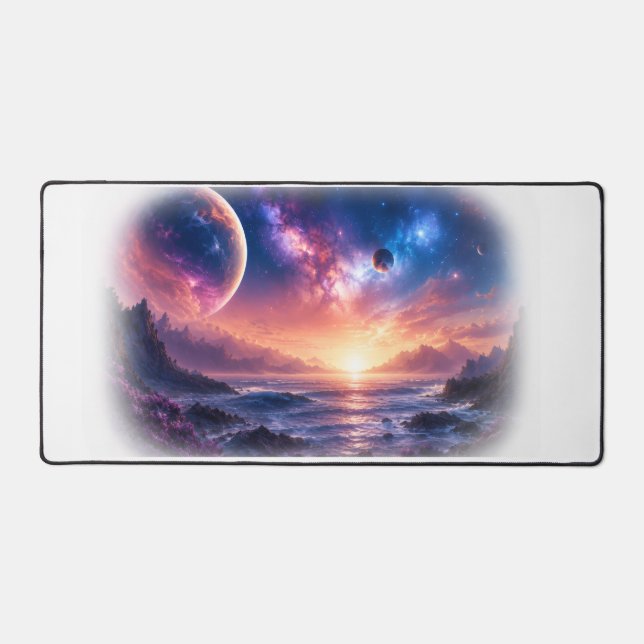 Celestial Horizon Galaxy Desk Mat (Front)