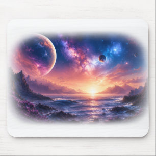 Celestial Horizon Galaxy Mouse Pad