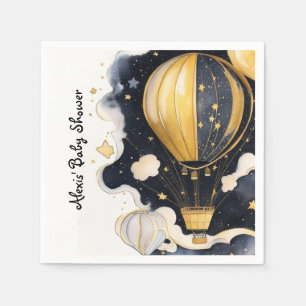 Celestial Hot Air Balloon Baby Shower Napkin