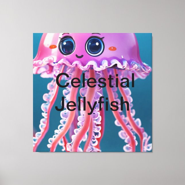  Celestial Jellyfish Canvas Print (Front)