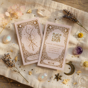 Celestial Jewellery Business Card Mystical Moon