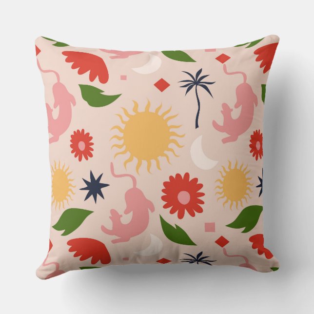 Celestial Jungle Cushion (Back)