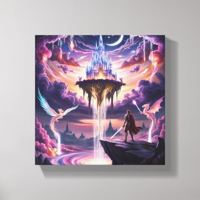 Celestial Kingdom Canvas Art – Mythical Floating  (Front)