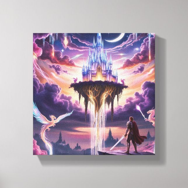 Celestial Kingdom Canvas Art – Mythical Floating C (Front)