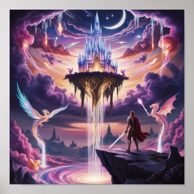 Celestial Kingdom Canvas Art – Mythical Poster (Front)