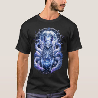 Celestial Kitsune Moon Spirit T-Shirt | Fantasy Ja