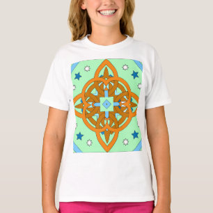 Celestial Knot Art Prints Unique Star Patterns T-Shirt