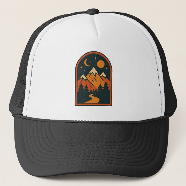 Celestial Landscape Trucker Hat (Front)