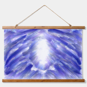 Celestial Light Burst Abstract Art Print  Hanging Tapestry