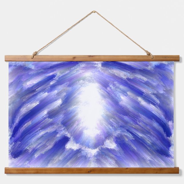 Celestial Light Burst Abstract Art Print  Hanging Tapestry (Front)