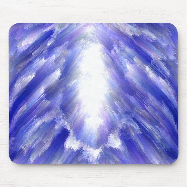 Celestial Light Burst Abstract Art Print  Mouse Mat (Front)