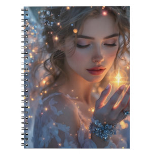 Celestial Lightbearer – Angel Holding the Star of  Notebook