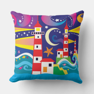Celestial Lighthouses Cushion
