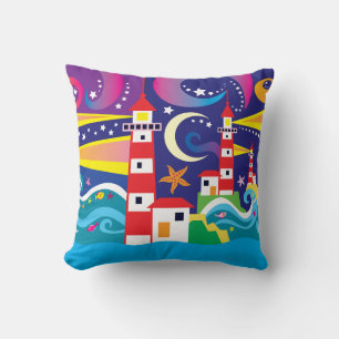 Celestial Lighthouses Cushion