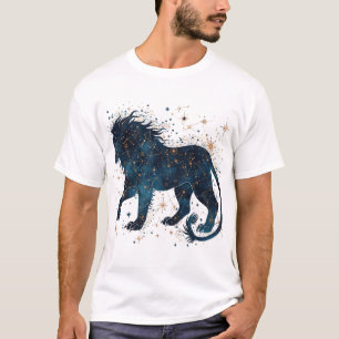 Celestial Lion – Mythic Constellation Illustration T-Shirt