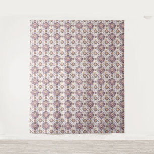 Celestial Lotus Mandala Spiritual Design Pattern Tapestry