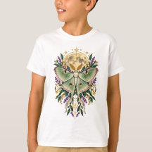 Celestial Luna Moth Moon Botanical Kids