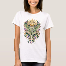 Celestial Luna Moth Moon Botanical Womens
