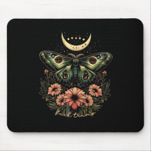 Celestial Luna Moth Subtle Anti Trump Mouse Mat
