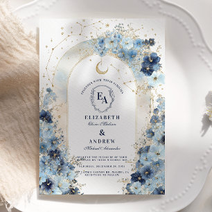 Celestial Luxe Boho Celebration Wedding Invitation