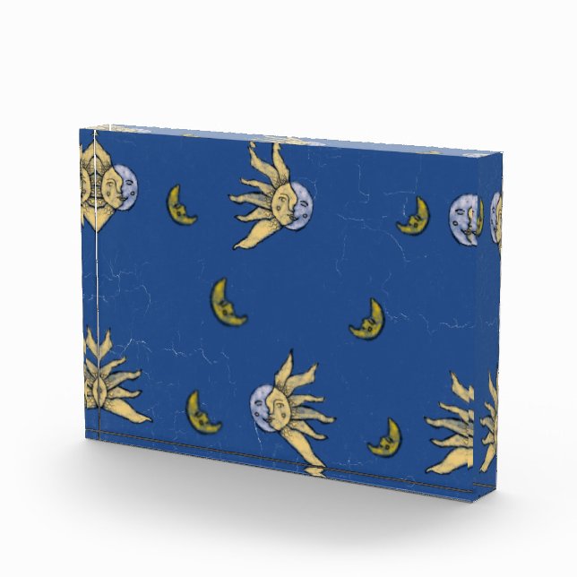 Celestial Magic Blue Whimsigoth Sky Photo Block (Right)