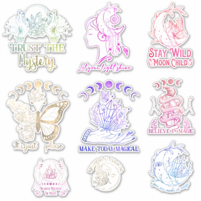 Celestial Magic Designs Sticker Assortment (Front)