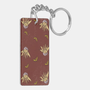Celestial Magic Red Whimsigoth Sky Key Ring