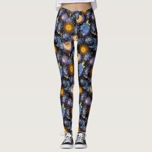 Celestial Leggings Milky Way Leggings Galaxy Yoga Pants Star