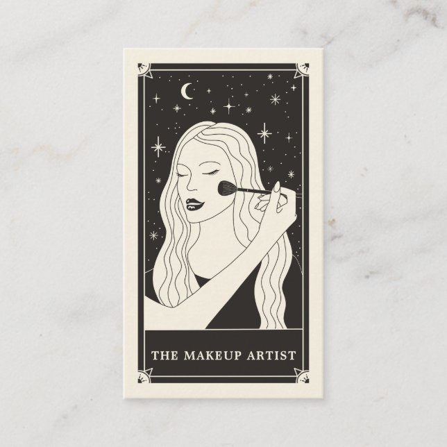 Celestial Makeup Artist Business card (Front)