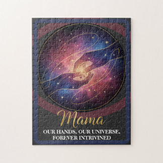 Celestial Mama Hands Galaxy Universe Jigsaw Puzzle
