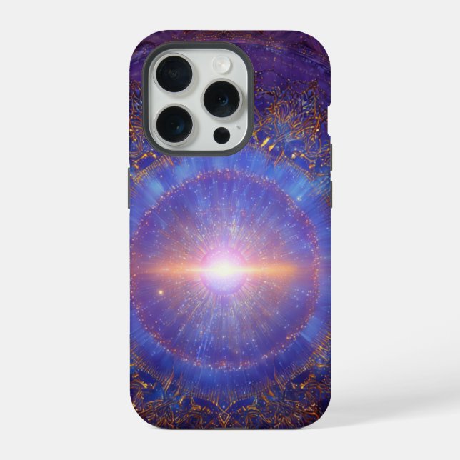 Celestial Mandala Art – Solar Gate iPhone Case (Back)