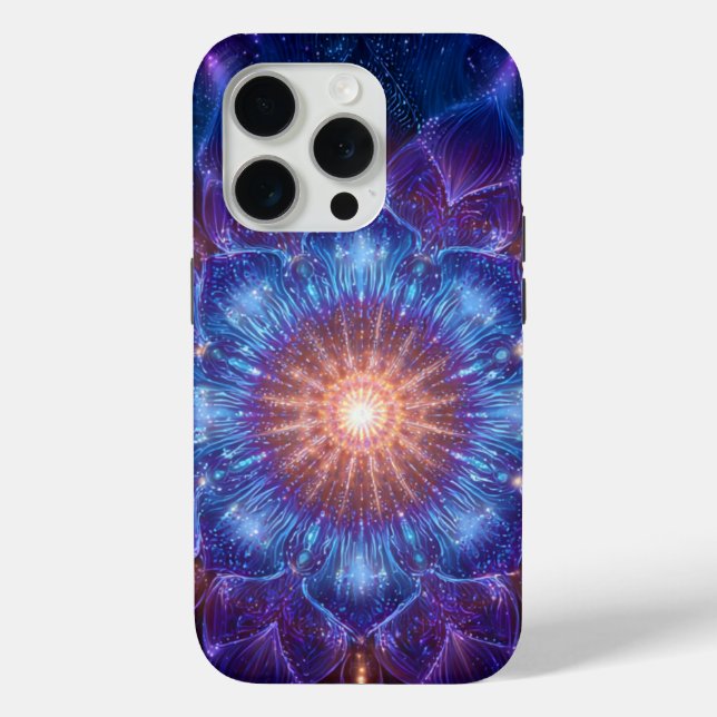 Celestial Mandala Art – Starlight Bloom  Case-Mate iPhone Case (Back)