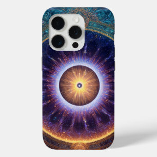 Celestial Mandala Art – The Eye of Light iPhone 15 Pro Case