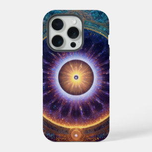 Celestial Mandala Art – The Eye of Light iPhone 15 Pro Case
